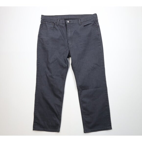Vintage Y2K Levis 559 Mens 44x30 Faded Relaxed Straight Wide Leg Jeans Dark Gray - Picture 1 of 11